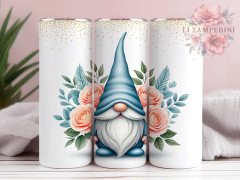 Boho Gnome Cute Bohemian Tumbler Wrap, Boho Gnome 20oz Tumbler Wrap, Sublimation Drinkware, Bohemian Decor, Cute Gnome Gift, Unique Drinkware, Gnome Lover Mug Sublimation Li Zamperini 