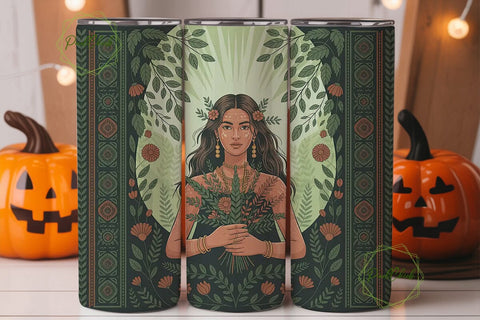 Boho Goddess 20oz Tumbler Wrap Sublimation PixelChick 
