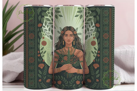 Boho Goddess 20oz Tumbler Wrap Sublimation PixelChick 