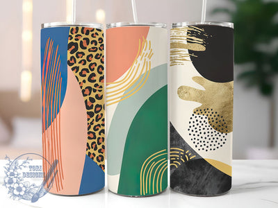 Boho Grunge Leopard Print Tumbler, Grunge Abstract Wrap, 20Oz Skinny Tumbler, Animal Print Sublimation, Bohemian Style Tumbler, Edgy Leopard Design, Trendy Tumbler Wrap Sublimation ToriDesigns 