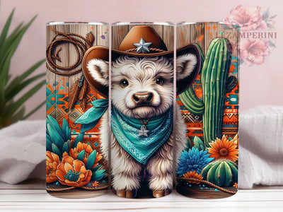 Boho Highland Cow Aztec Tumbler, Boho Western Tumbler, Aztec Tumbler Wrap, 20oz Sublimation Wrap, Rustic Cow Tumbler PNG, Southwestern Aesthetic Tumbler, Digital Download Sublimation Li Zamperini 
