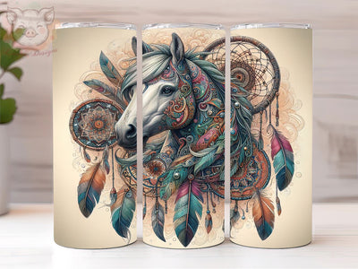 Boho Horse 20oz Tumbler Png, Straight & Tapered Tumbler Png, Country Girl Tumbler Png, Digital Download PNG Sublimation Lara' s Designs 