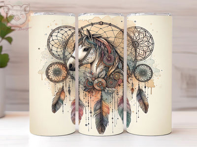 Boho Horse 20oz Tumbler Png, Straight & Tapered Tumbler Png, Country Girl Tumbler Png, Digital Download PNG Sublimation Lara' s Designs 