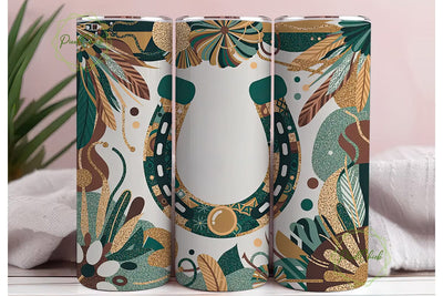 Boho Horseshoe 20oz Tumbler Wrap Sublimation PixelChick 