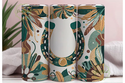 Boho Horseshoe 20oz Tumbler Wrap Sublimation PixelChick 