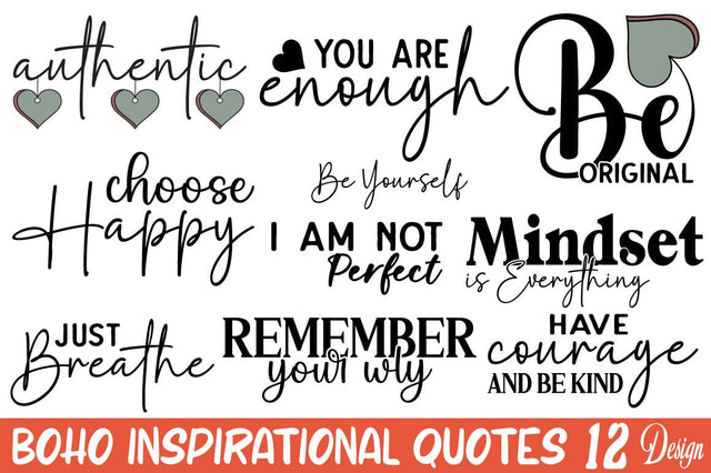 BOHO-INSPIRATIONAL-QUOTES--Svg-Bundle SVG Angelina750 