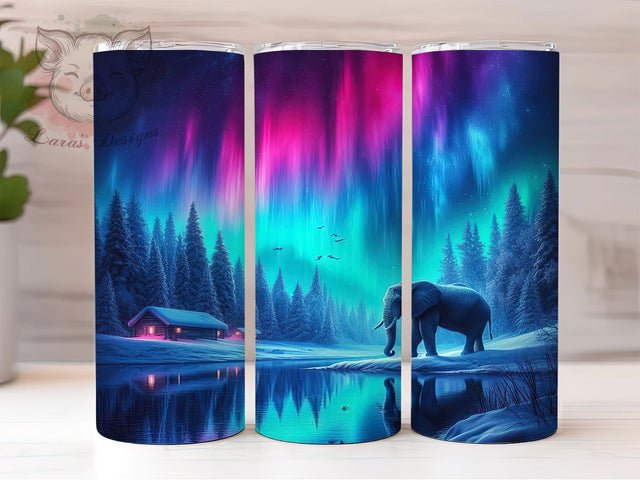 Boho Jumbo Elephant Tumbler Wrap, Jumbo Elephant Wrap, Animal Tumbler Design, 20oz Tumbler Wrap, Wildlife Tumbler, Boho Elephant Tumbler, Sublimation Elephant Sublimation Lara' s Designs 