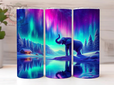 Boho Jumbo Elephant Tumbler Wrap, Jumbo Elephant Wrap, Animal Tumbler Design, 20oz Tumbler Wrap, Wildlife Tumbler, Boho Elephant Tumbler, Sublimation Elephant Sublimation Lara' s Designs 