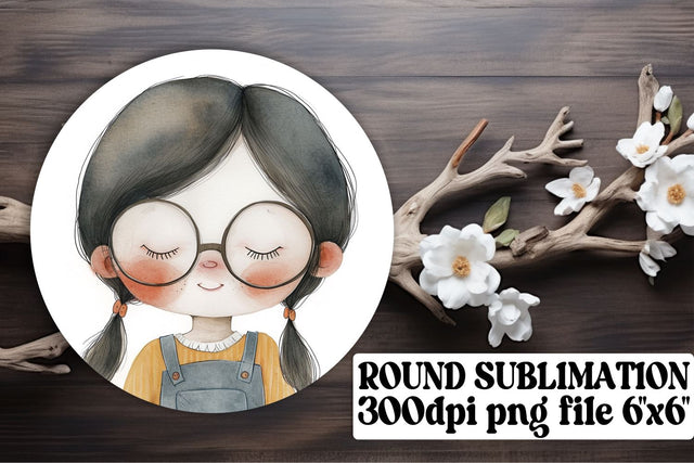 Boho Kids Circle Coasters: Joyful Drink Accessories Sublimation afrosvg 