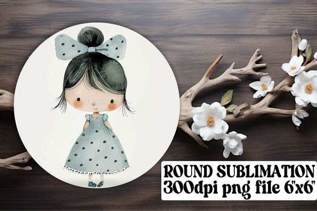 Boho Kids Circle Keychains: Portable Delights Sublimation afrosvg 