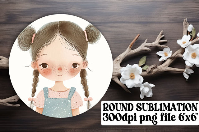 Boho Kids Circle Ornaments: Sublime Sublimation Art Sublimation afrosvg 