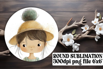 Boho Kids Round Designs: Sublimation Splendor Sublimation afrosvg 