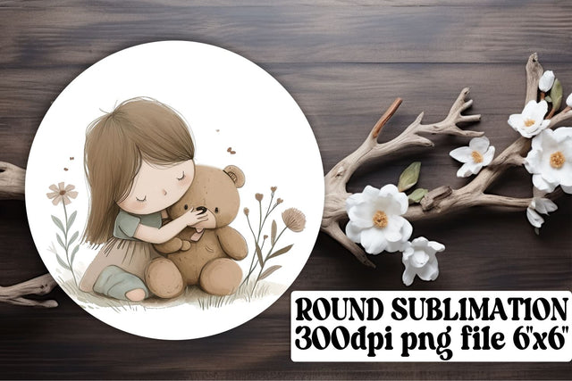 Boho Kids Round Keychains: Carry Your Boho Vibe Sublimation afrosvg 