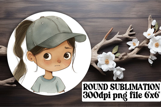 Boho Kids Round Ornaments: Sublimation Delights Galore Sublimation afrosvg 