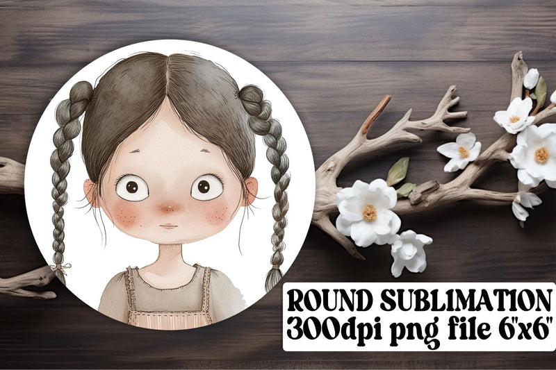 Boho Kids Round Sublimation: Radiant Patterns Sublimation afrosvg 