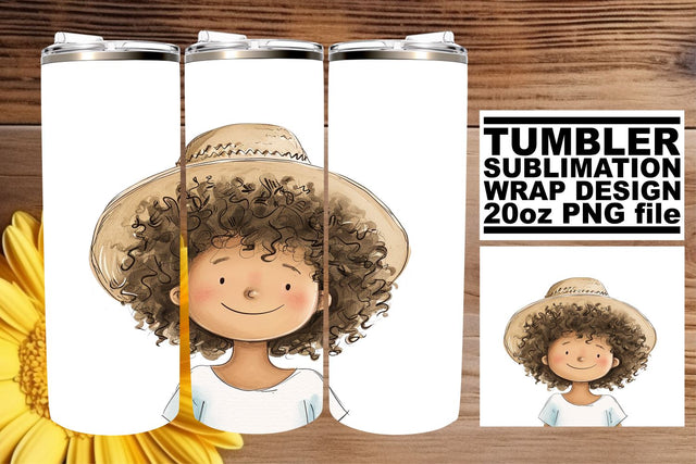 Boho Kids Watercolor Tumbler Patterns - Sublimation Sublimation afrosvg 