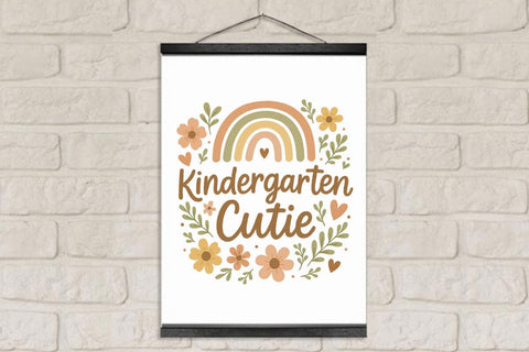 Boho Kindergarten Cutie PNG Printable File Sublimation Creativedesigntee 