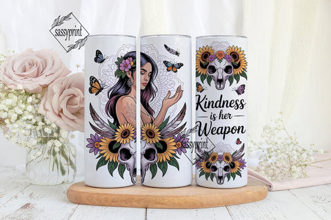 Boho Kindness 20oz Tumbler Wrap Sublimation sassyprint 