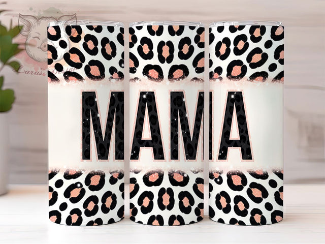 Boho Leopard Print Mama Tumbler Wrap, Animal Print Wrap, Leopard Mom Design, Boho Mama Sublimation, Trendy Mom Tumbler, Wild Mama Wrap, Leopard Print Tumbler Design Sublimation Lara' s Designs 