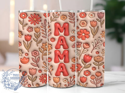 Boho Mama Floral 20oz Tumbler, Boho Mama, Mama Floral, Floral Tumbler, 20oz Tumbler, Boho Tumbler, Mama Tumbler, Tumbler Wrap Sublimation ToriDesigns 