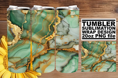 Boho Marble Pattern Sublimation Wrap - 20oz Tumblers Sublimation afrosvg 