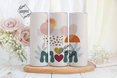 Boho Mom 20oz Tumbler Wrap Sublimation sassyprint 