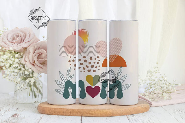 Boho Mom 20oz Tumbler Wrap Sublimation sassyprint 