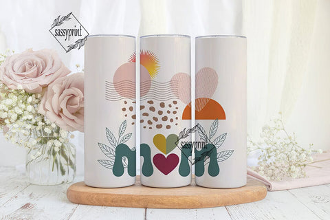 Boho Mom 20oz Tumbler Wrap Sublimation sassyprint 