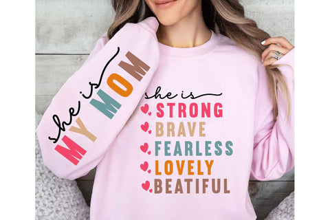 Boho Mom Svg Png Bundle, Mom Sleeve Shirt Design Svg, Positive Mama Quotes Svg Png, Mom Mama Life Svg, Coffee Mom Svg, Trendy Mom Shirt Png SVG BB Type Studios 