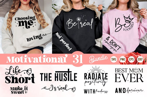 Boho Motivational sleeve svg bundle ,Motivation Quotes SVG Regulrcrative 