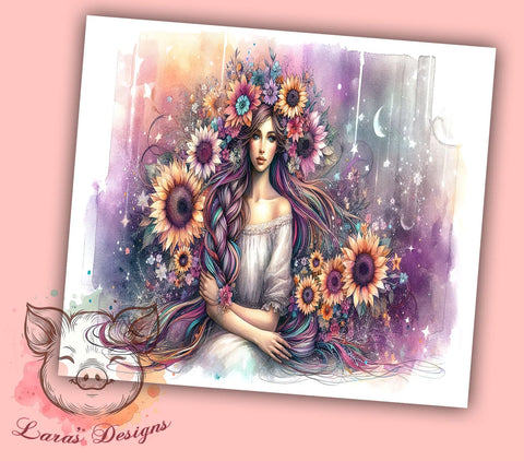 Boho Mystic Tumbler, 20oz Sublimation Wrap, Bohemian Tumbler Design, Digital Download Tumbler PNG, Mystic Tumbler Wrap, Custom Tumbler Design, Inspirational Tumbler Wrap Sublimation Lara' s Designs 