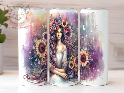 Boho Mystic Tumbler, 20oz Sublimation Wrap, Bohemian Tumbler Design, Digital Download Tumbler PNG, Mystic Tumbler Wrap, Custom Tumbler Design, Inspirational Tumbler Wrap Sublimation Lara' s Designs 