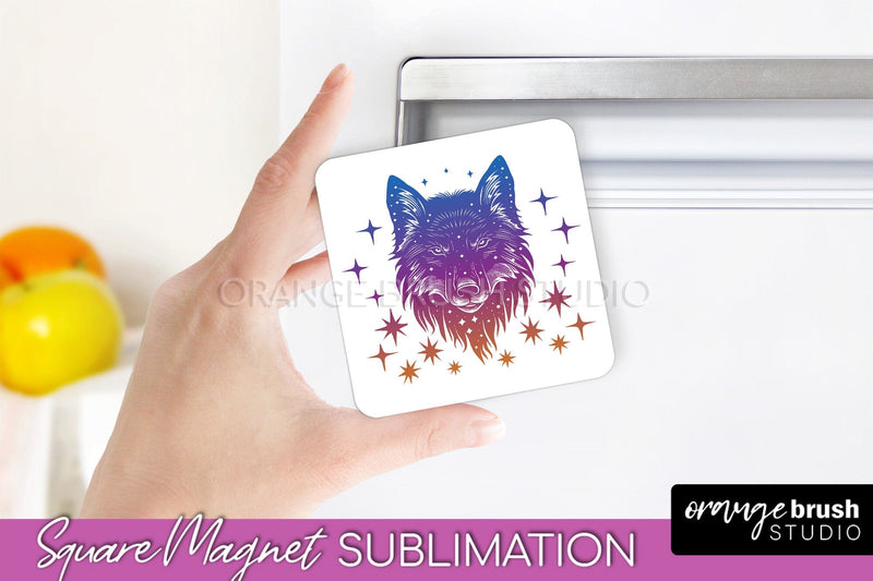 Boho Mystical Magnet Sublimation - Celestial Fridge Magnet Sublimation OrangeBrushStudio 