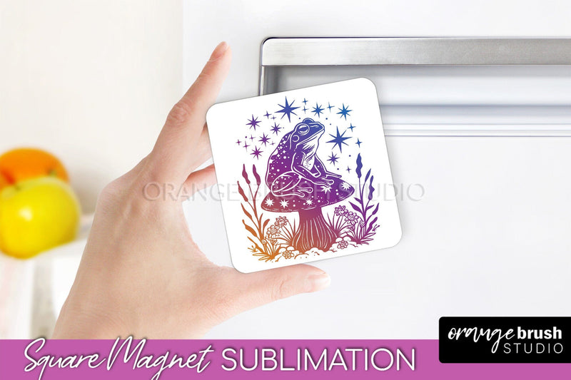 Boho Mystical Magnet Sublimation - Celestial Fridge Magnet Sublimation OrangeBrushStudio 