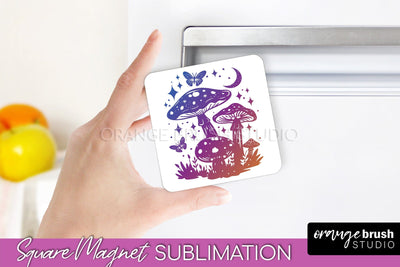 Boho Mystical Magnet Sublimation - Celestial Fridge Magnet Sublimation OrangeBrushStudio 