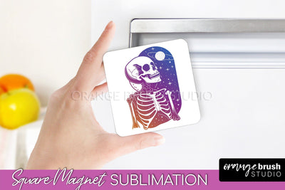 Boho Mystical Magnet Sublimation - Celestial Fridge Magnet Sublimation OrangeBrushStudio 