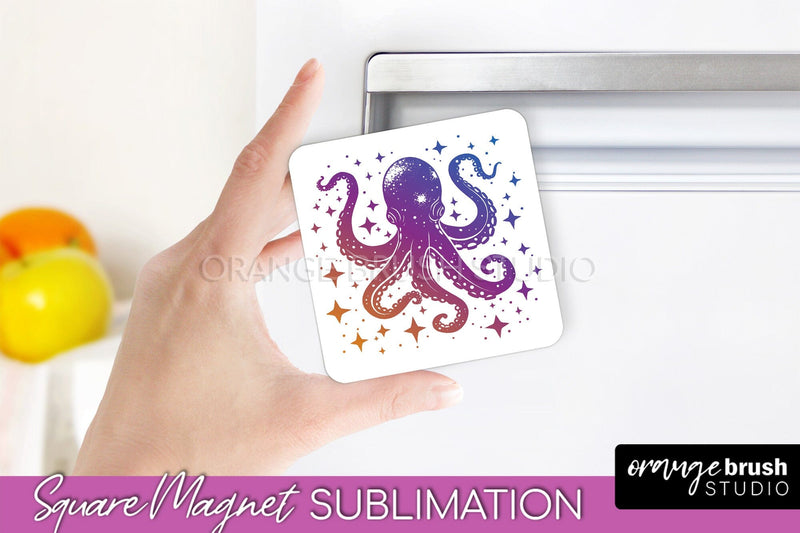 Boho Mystical Magnet Sublimation - Celestial Fridge Magnet Sublimation OrangeBrushStudio 