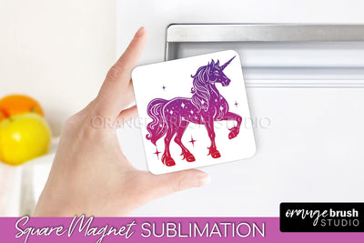 Boho Mystical Magnet Sublimation - Celestial Fridge Magnet Sublimation OrangeBrushStudio 