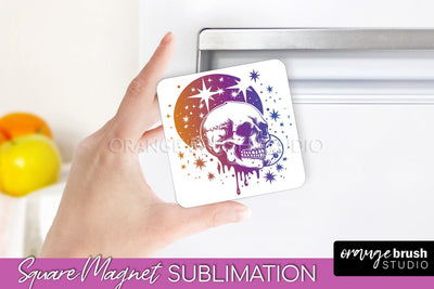 Boho Mystical Magnet Sublimation - Celestial Fridge Magnet Sublimation OrangeBrushStudio 