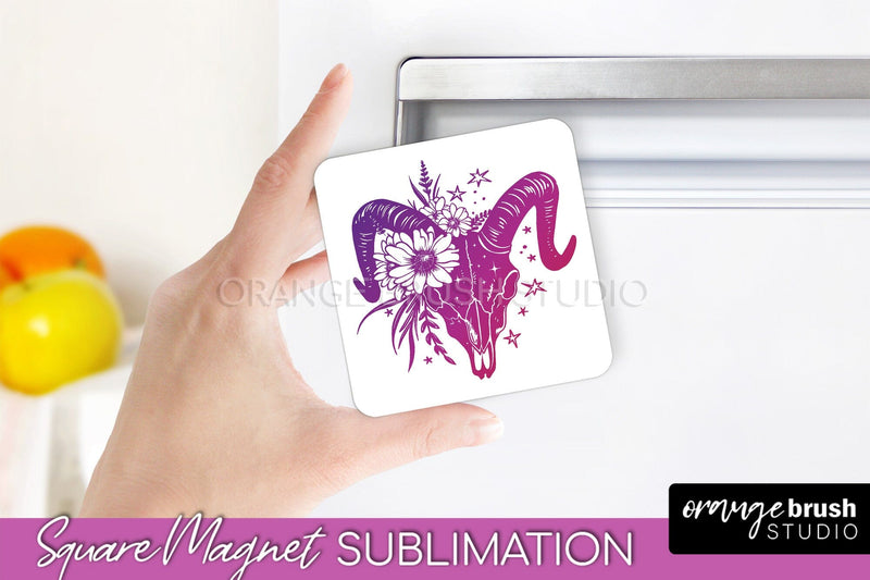 Boho Mystical Magnet Sublimation - Celestial Fridge Magnet Sublimation OrangeBrushStudio 