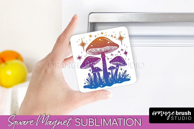 Boho Mystical Magnet Sublimation - Celestial Fridge Magnet Sublimation OrangeBrushStudio 