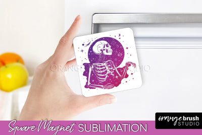 Boho Mystical Magnet Sublimation - Celestial Fridge Magnet Sublimation OrangeBrushStudio 