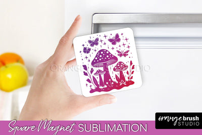 Boho Mystical Magnet Sublimation - Celestial Fridge Magnet Sublimation OrangeBrushStudio 