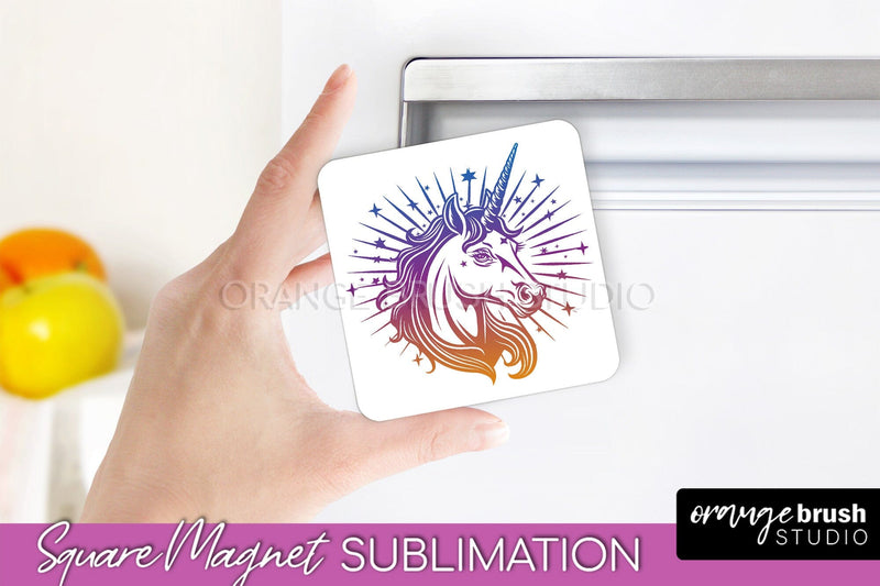 Boho Mystical Magnet Sublimation - Celestial Fridge Magnet Sublimation OrangeBrushStudio 