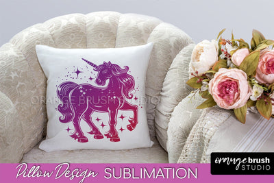 Boho Mystical Pillow Cover, Celestial Pillow Sublimation Sublimation OrangeBrushStudio 