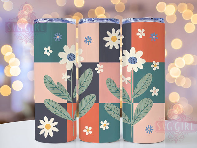 Boho Pastel Abstract Wildflower Tumbler, Pastel Floral Cup, Boho Flower Drinkware, 20Oz Tumbler Wrap, Sublimation Tumbler Design, Soft Color Floral Mug, Bohemian Wildflower Tumbler Sublimation SvggirlplusArt 