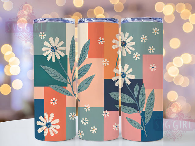Boho Pastel Abstract Wildflower Tumbler, Pastel Floral Cup, Boho Flower Drinkware, 20Oz Tumbler Wrap, Sublimation Tumbler Design, Soft Color Floral Mug, Bohemian Wildflower Tumbler Sublimation SvggirlplusArt 