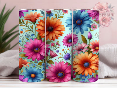 Boho Pastel Floral 20oz Tumbler Wrap, Spring Tumbler Wrap, 20oz Sublimation Wrap, Bohemian Drinkware, Pastel Flower Design, Aesthetic Tumbler, Hippie Chic Tumbler Sublimation Li Zamperini 