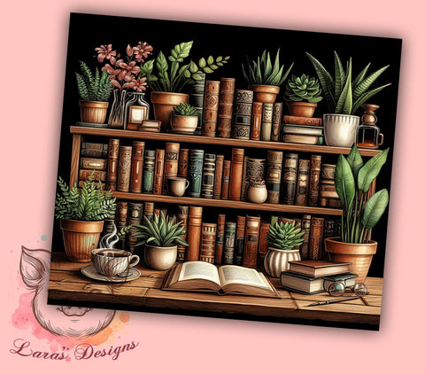 Boho Plant Shelves 20oz Tumbler Png, Straight & Tapered Tumbler Png, Boho Floral Tumbler Png, Digital Download PNG Sublimation Lara' s Designs 