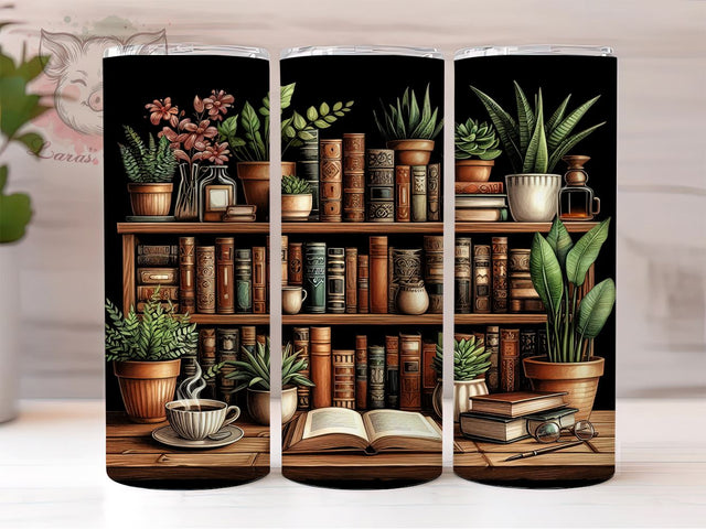 Boho Plant Shelves 20oz Tumbler Png, Straight & Tapered Tumbler Png, Boho Floral Tumbler Png, Digital Download PNG Sublimation Lara' s Designs 